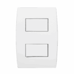 5Ta9 9048 Conjunto 2 Interruptor Paralelo 10Ax 250V~ 4X2 Branco Ilus Iriel