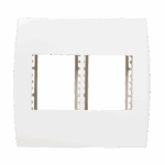 5Tg9 9031 Conjunto Placa 2 Modulos Juntos + 2 Modulos Juntos C/ Suporte 4X4 Branco Ilus Iriel