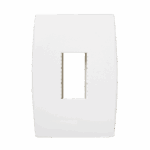 5Tg9 9022 Conjunto Placa 1 Modulo Vertical C/ Suporte 4X2 Branco Ilus Iriel