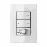 254001 Conjunto 1 Controle Ventilador Bivolt C/ Ponto De Luz 4X2 Branco Iris Iriel