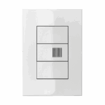 254002 Conjunto 1 Cigarra Eletronica Bivolt 4X2 Branco Iris Iriel