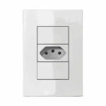 252002 Conjunto 1 Tomada 2P+T 20A 250V~ 4X2 Branco Iris Iriel