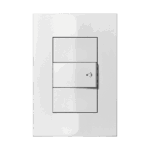 251006 Conjunto 1 Pulsador Campainha 10Ax 250V~ 4X2 Branco Iris Iriel