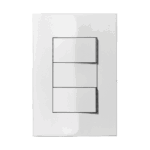 251005 Conjunto 1 Interruptor Simples + 1 Interruptor Paralelo 10Ax 250V~ 4X2 Branco Iris Iriel