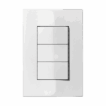 251004 Conjunto 3 Interruptor Simples 10Ax 250V~ 4X2 Branco Iris Iriel