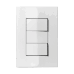 251003 Conjunto 2 Interruptor Simples 10Ax 250V~ 4X2 Branco Iris Iriel