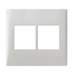 772221 Conjunto Placa 2 Modulos Juntos + 2 Modulos Juntos 4X4 + Suporte Branco Imperia Iriel