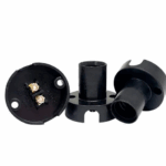 Bocal Base E14, Plástico, Tipo Fixo De Teto, 1A/0-250V, Cor Preto #Mt2025