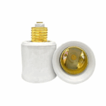 Bocal Base E27/E40, Porcelana, Tipo Adaptador, 4A/0-250V, Cor Branco #Mt2413