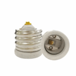 Bocal Base E40/E27, Porcelana, Tipo Adaptador, 4A/0-250V, Cor Branco #Mt2423