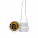 Bocal Base E27, Plástico, Tipo Pendente C/ Rabicho, 4A/0-250V, Cor Branco #Mt2083