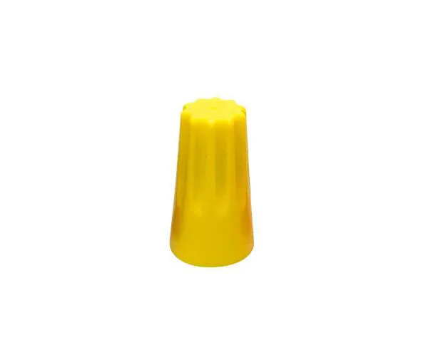 Terminal Conector De Torção, Nylon, 3X2,5Mm², Cor Amarelo #Ct0061 - Imagem 1