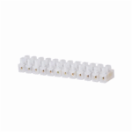 Conector De Barra, Plástico Pe, 4Mm² 24A/0-250V, 12 Polos, Cor Branco #Ct0433