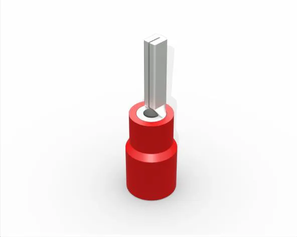 Terminal, Cobre Estanhado, Pino 20,0Mm, Pre-Isol. Nylon,0,44931,5Mm² 19A, Cor Vermelho (Pcte 100Un) #Tp2017 - Imagem 1