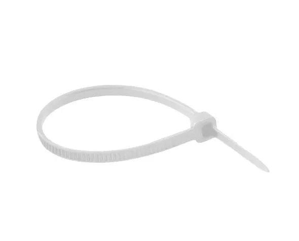 Abraçadeira De Nylon, Plástico 6.6, 100X2,5Mm, Cor Branco, (Pcte 100Un) #Ap1023 - Imagem 1