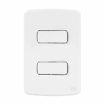 Conjunto 2 Interruptor Simples 10A 250V C Placa + Suporte Branco Composé Weg #13272420