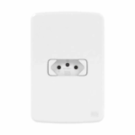 Conjunto 1 Tomada 2P+T 10A 250V C Placa + Suporte Branco Composé Weg #13272662