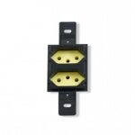 Tomada Dupla P Condulete 2P+T 10A Preta Klin Weg #12756785