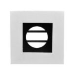 Embutido Goli Dicroica Quadrado Recuado Branco Preto