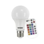 Lampada Led Rgb 9W Com Controle Taschibra