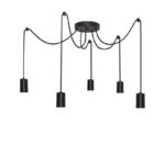 Pendente Taschibra Tears 5Xe27 Preto