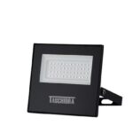 Refletor Led Preto 50W 3000K Amarela Taschibra