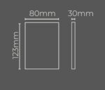 Arandela LED Muret 4W Bivolt 3000K Branco Quente IP65 Lumanti - Imagem 5