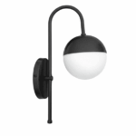 Arandela de Parede Moon Stick Preta Base G9 Bivolt IP20 Lumanti