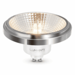 Lâmpada LED AR111 Refletora GU10 12W Bivolt 3000K Branco Quente 24° Lumanti - Imagem 2