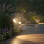 Espeto LED Jardim 6W Branco Quente 3000K Bivolt IP66 Corpo Preto  540lm Lumanti - Imagem 3