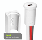 Sensor Dimerizável P/ Fita LED 12V/24V 8,33A/4,16A Branco FSADB Lumanti - Imagem 2