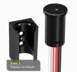 Sensor Dimerizável P/ Fita LED 12V/24V 8,33A/4,16A Preto FSADP Lumanti - Imagem 2