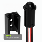 Sensor de Presença 12V/24V 8,33A/4,16A Preto FSPP Lumanti - Imagem 2