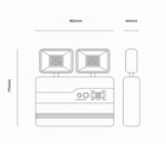 Luminária de Emergência LED 12W 2 Faróis 2200lm Bivolt LLE2200E Lumanti - Imagem 4