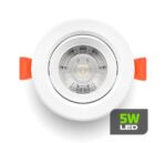 Spot de Embutir LED 5W 3000K Branco Quente Redondo Bivolt SLER35A Lumanti