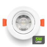 Spot de Embutir LED 5W 4000K Branco Neutro Redondo Bivolt SLER45A Lumanti