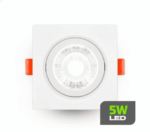 Spot de Embutir LED 5W 4000K Branco Neutro Quadrado Bivolt SLEQ45A Lumanti - Imagem 2
