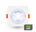 Spot de Embutir LED 5W 6500K Branco Frio Quadrado Bivolt SLEQ65A Lumanti - Imagem 2