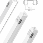 Perfil Embutir Alumínio 22x12mm 3m Branco Fosco PAE32212B Lumanti - Imagem 2