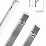 Perfil Sobrepor Alumínio 15x15mm 3m Acabamento Natural PAS31515N Lumanti - Imagem 2