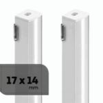 Perfil Sobrepor Alumínio 17x14mm 3m Branco Fosco PAS31714B Lumanti