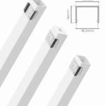 Perfil Sobrepor Alumínio 17x14mm 3m Branco Fosco PAS31714B Lumanti - Imagem 2