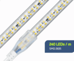 Fita LED Direct IP65 13mm 220V 24W 240LEDs 3000K 2400lm FD324 Lumanti