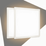 Luminária LED Flat Aluminio Embutir Quadrada 24W 4000K Branco Neutro Bivolt 292x292mm LLEQ424F Lumanti - Imagem 3