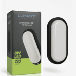 Arandela Tartaruga Preto LED 8W 3000K Branco Quente 720lm Bivolt LLATP38 Lumanti - Imagem 2