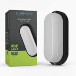 Arandela Tartaruga Preto LED 18W 6500K Branco Frio 1620lm Bivolt LLATP618 Lumanti - Imagem 2