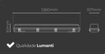 Luminária Sobrepor Hermética IP65 2x T8 120cm LSH220 Lumanti - Imagem 3