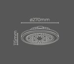 Luminaria High Bay UFO Garden LED 100W 5500K Branco Frio 16.000lm Bivolt IP66 LH5100G Lumanti - Imagem 4