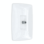 Tomada antena coaxial com placa branca Blux Finesse 150959