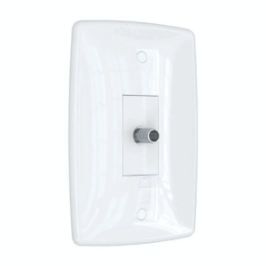 Tomada antena coaxial com placa branca Blux Finesse 150959